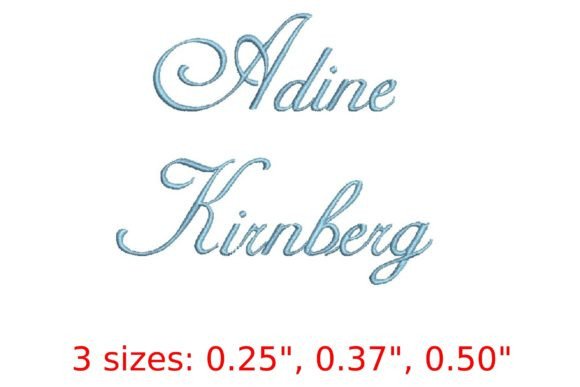 Adine Kirnberg: Elegant Calligraphy for Brand-Forward Embroidery