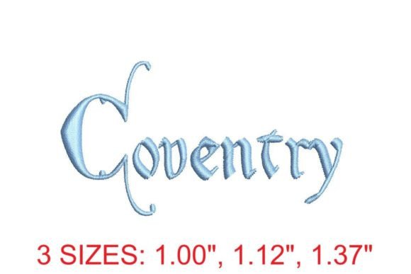 Coventry Embroidery Font Review