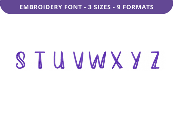 Ease My Mind Font: Uppercase S to Z