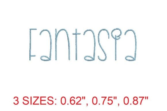 Fantasia Embroidery Font