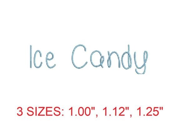 Ice Candy Font: A Holiday-Ready Embroidery Font