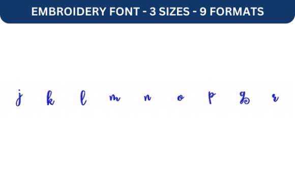 Lettres Douces Font Lower J to R