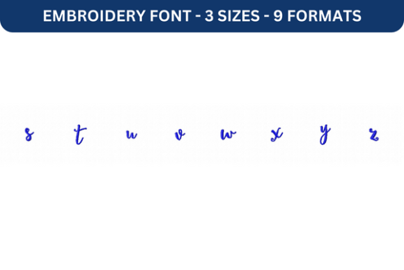 Lettres Douces Font Lower S to Z
