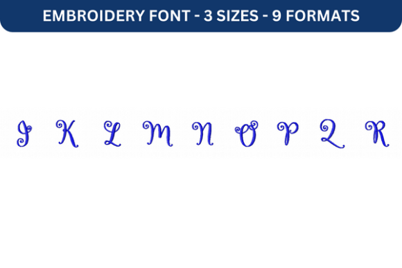 Lettres Douces Font Upper J to R