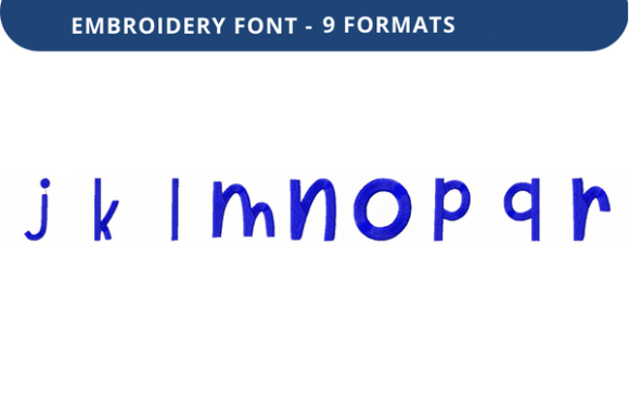 Play Pen Font Lowercase J to R