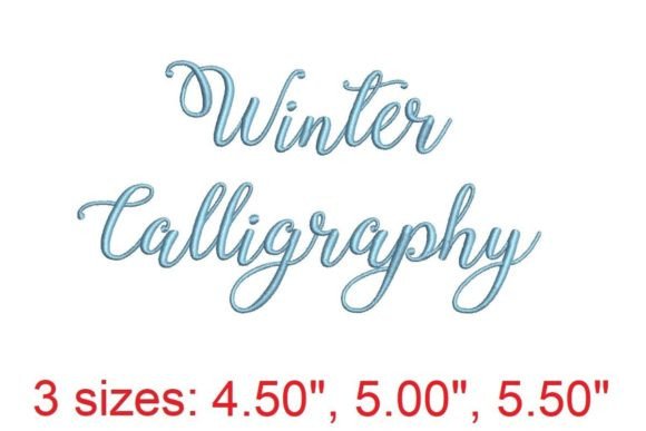Winter Calligraphy: Elegant Seasonal Embroidery for Holiday Gifting