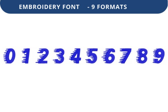 Winter Sprinter Font 0 to 9
